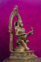 8″ Saraswathi with Arch | Handcrafted Brass | Fine Work (Copy)