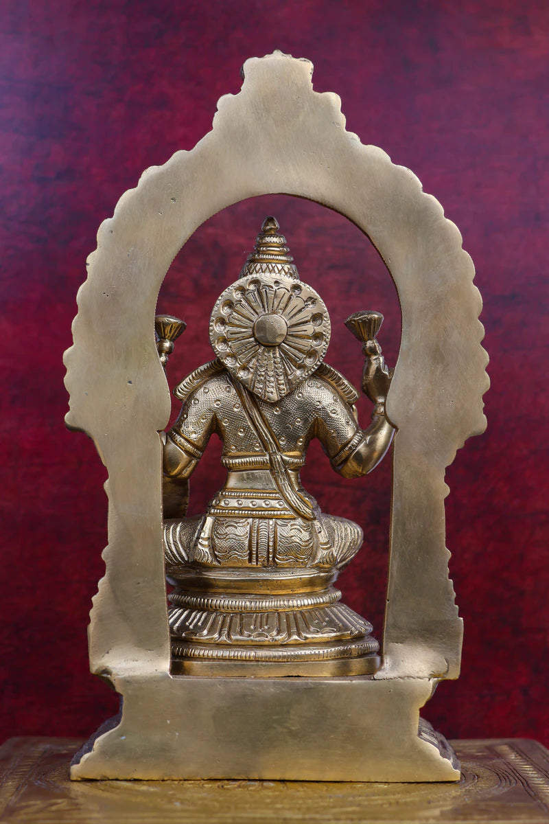 8″ Lakshmi with Arch | Handcrafted Brass | Fine Work (Copy)