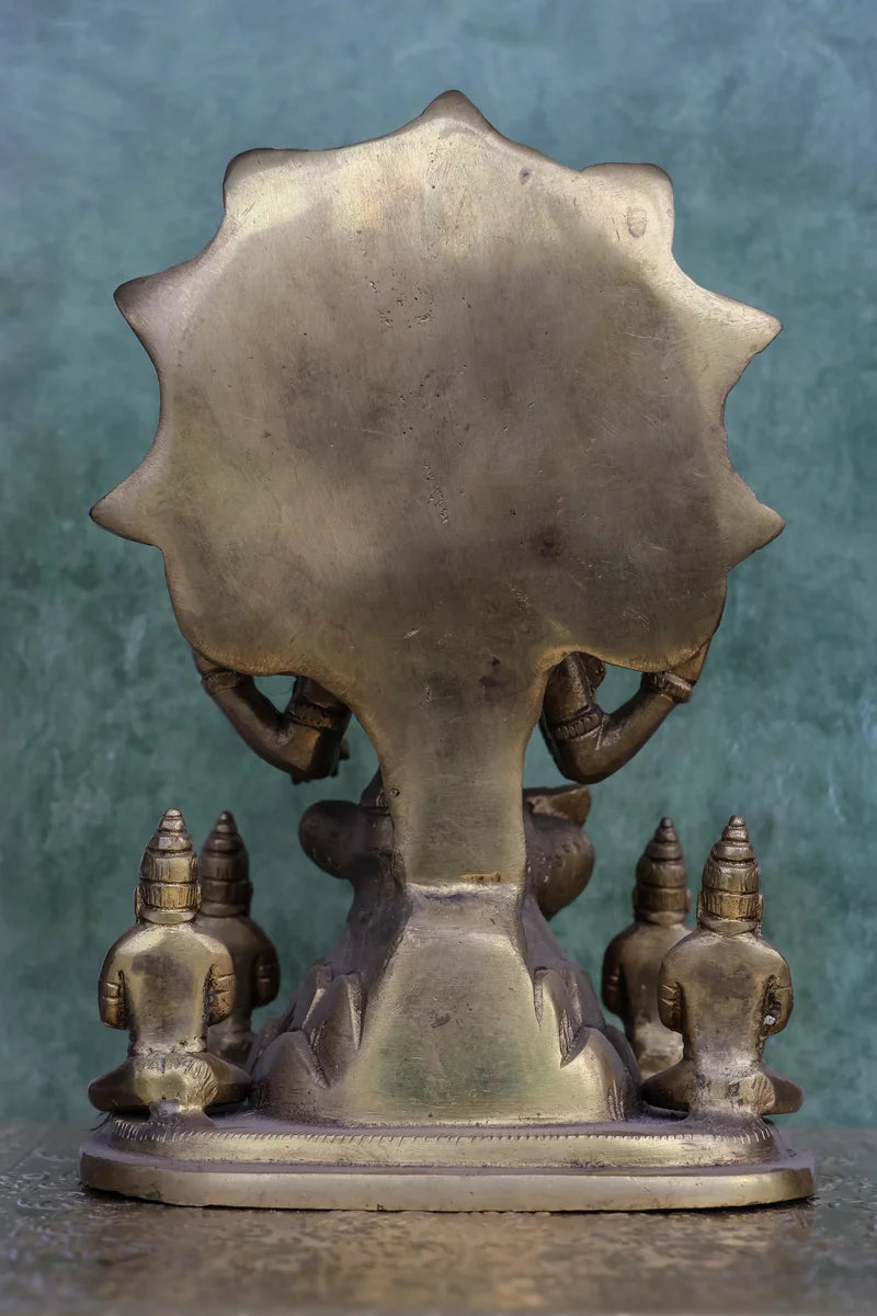 8″ Divine Dakshinamoorthy | Handcrafted Brass