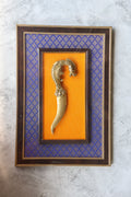 Brass Decorative Knife Frame for Home Décor | Handcrafted Brass Art Frame