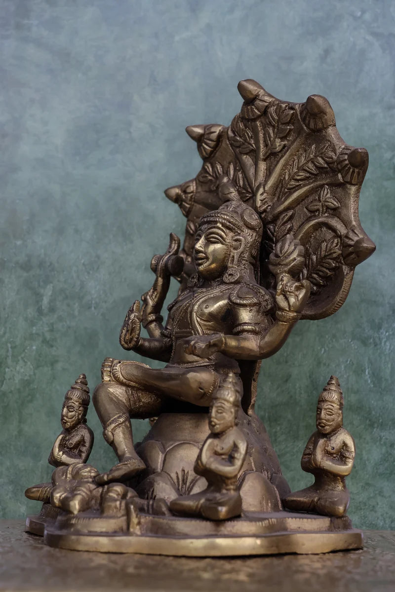 8″ Divine Dakshinamoorthy | Handcrafted Brass
