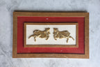 Brass Twin Cow Frame for Home Décor & Pooja | Handcrafted Brass Art Frame