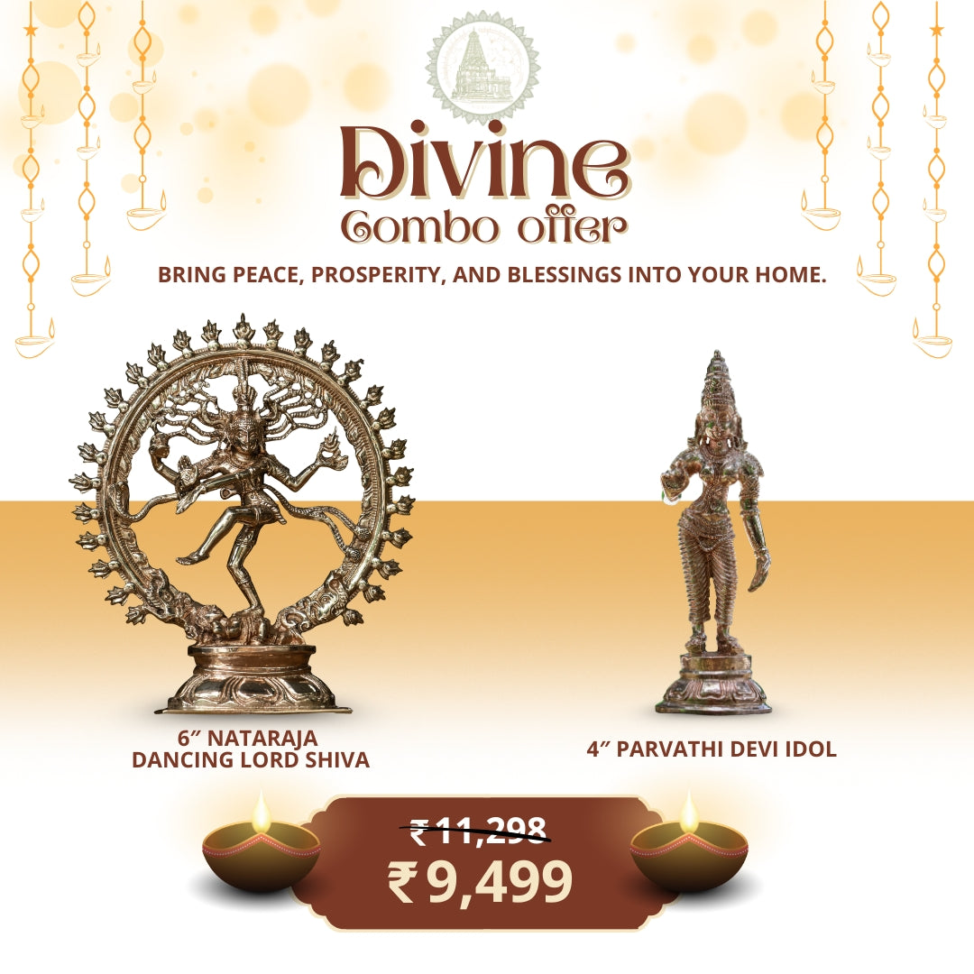 Divine Union: Nataraja &amp; Parvati Panchaloha | Divine Combo Offer