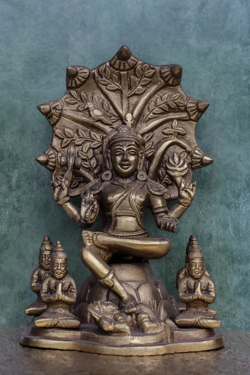 8″ Divine Dakshinamoorthy | Handcrafted Brass