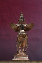 4″ Standing Garuda in Anjali Mudra | Handcrafted Panchaloha