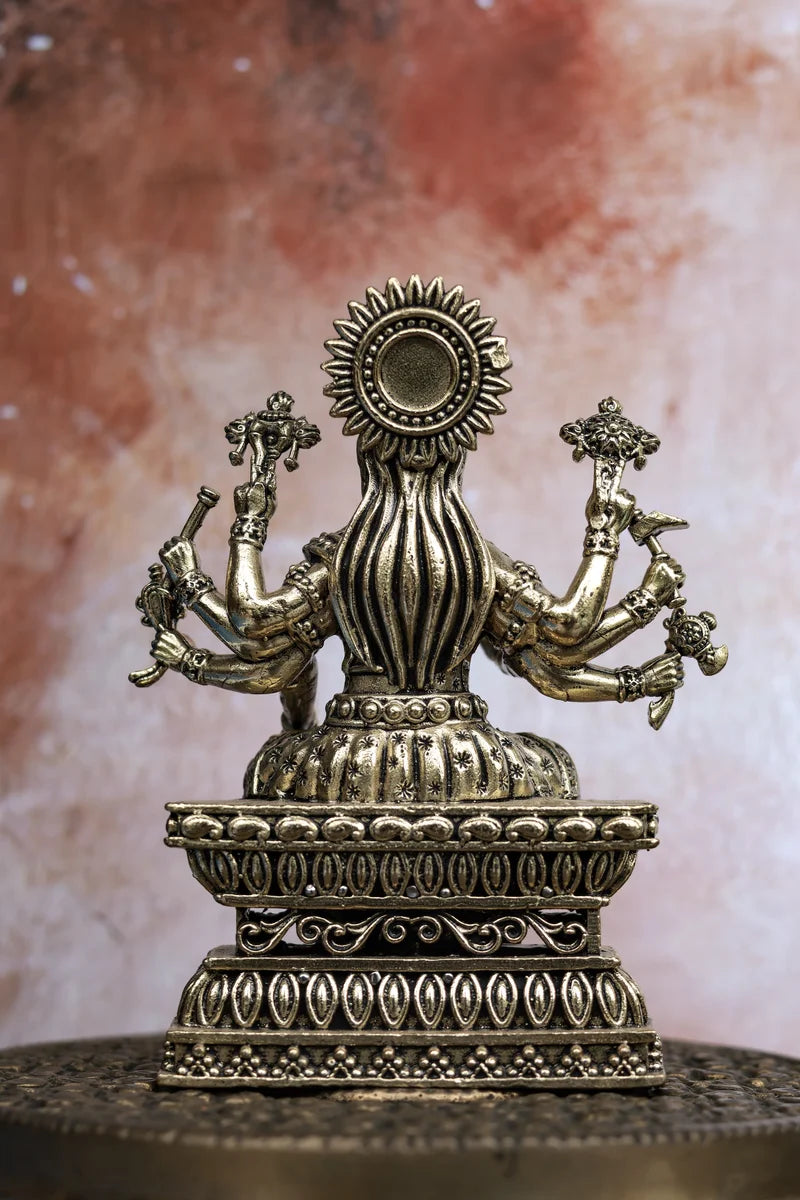 4″ Varahi Amman Idol for Pooja &amp; Home Décor | Super Fine Brass | Antique Polish