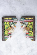 12″ Artistic Parrot Wall Brackets for Home Décor | Handcrafted Wood Carving | Antique Colour Finish