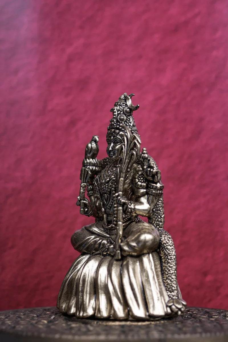 4″ Rajarajeshwari Amman Idol for Pooja &amp; Home Décor | Super Fine Brass | Antique Polish