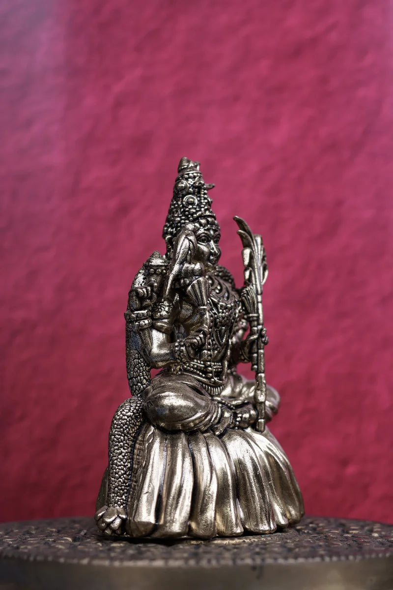 4″ Rajarajeshwari Amman Idol for Pooja &amp; Home Décor | Super Fine Brass | Antique Polish