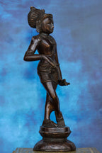11″ Rishabadevar | Handcrafted Brass | Antique Brown Finish