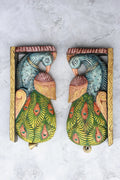 12″ Artistic Peacock Wall Brackets for Home Décor | Handcrafted Wood Carving (Copy)