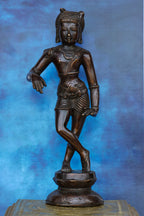 11″ Rishabadevar | Handcrafted Brass | Antique Brown Finish