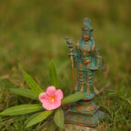 6″ Raja Alangara Murugan Idol | Handcrafted Panchaloha | Green Patina