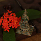 4″ Graceful Annapoorani Idol | Handcrafted Panchaloha | Green Patina