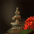 4″ Graceful Annapoorani Idol | Handcrafted Panchaloha | Green Patina