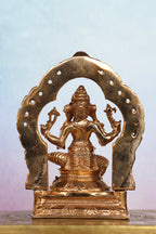 5″ Lord Ganesha Idol with Arch | Handcrafted Panchaloha