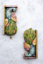 12″ Artistic Peacock Wall Brackets for Home Décor | Handcrafted Wood Carving (Copy)