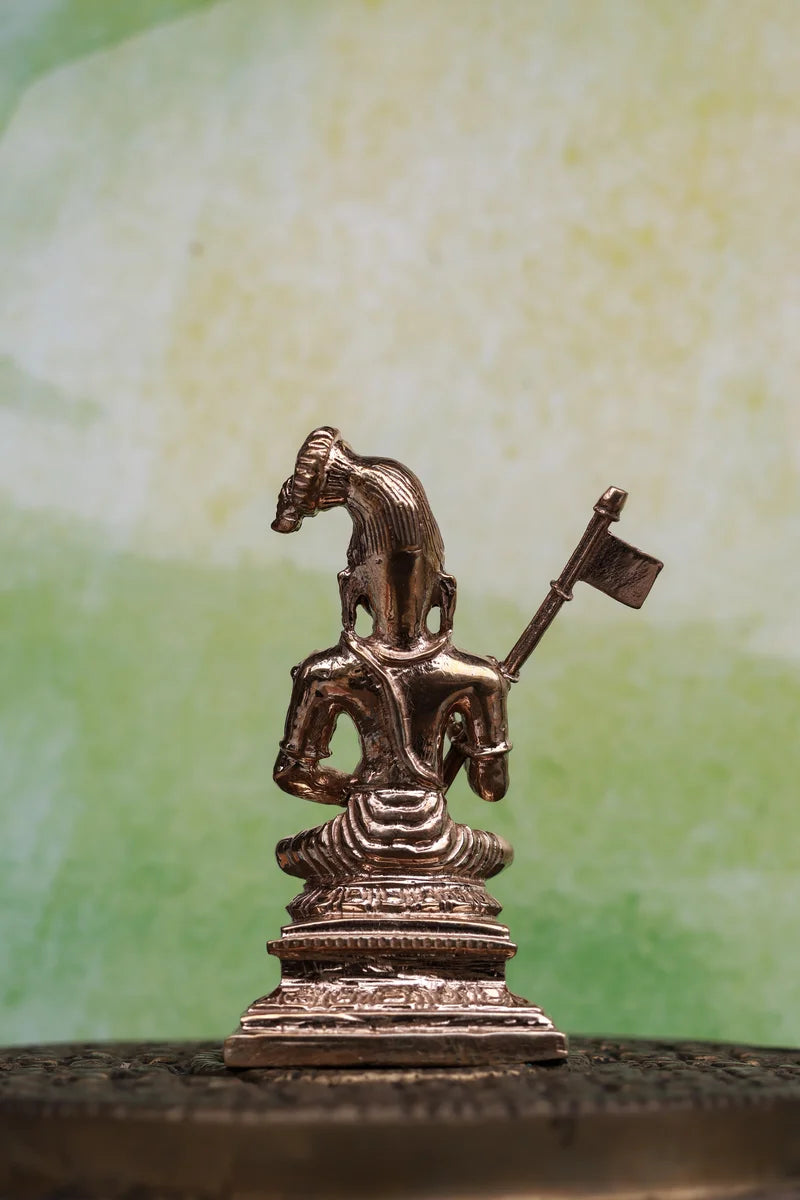 3″ Nammalvar Idol for Pooja &amp; Home Decor | Handcrafted Panchaloha | Polished Finish