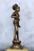 15″ Rishabadevar | Handcrafted Brass | Antique Brass Finish