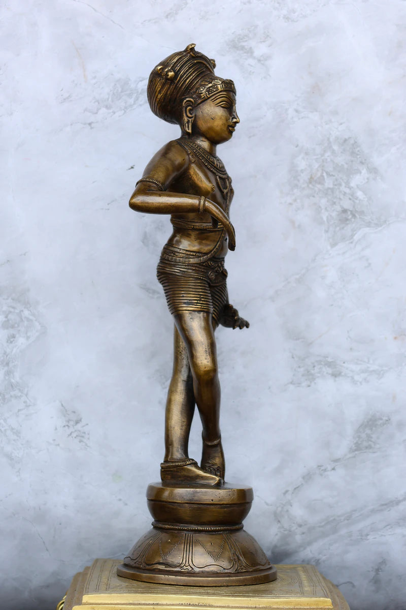 15″ Rishabadevar | Handcrafted Brass | Antique Brass Finish