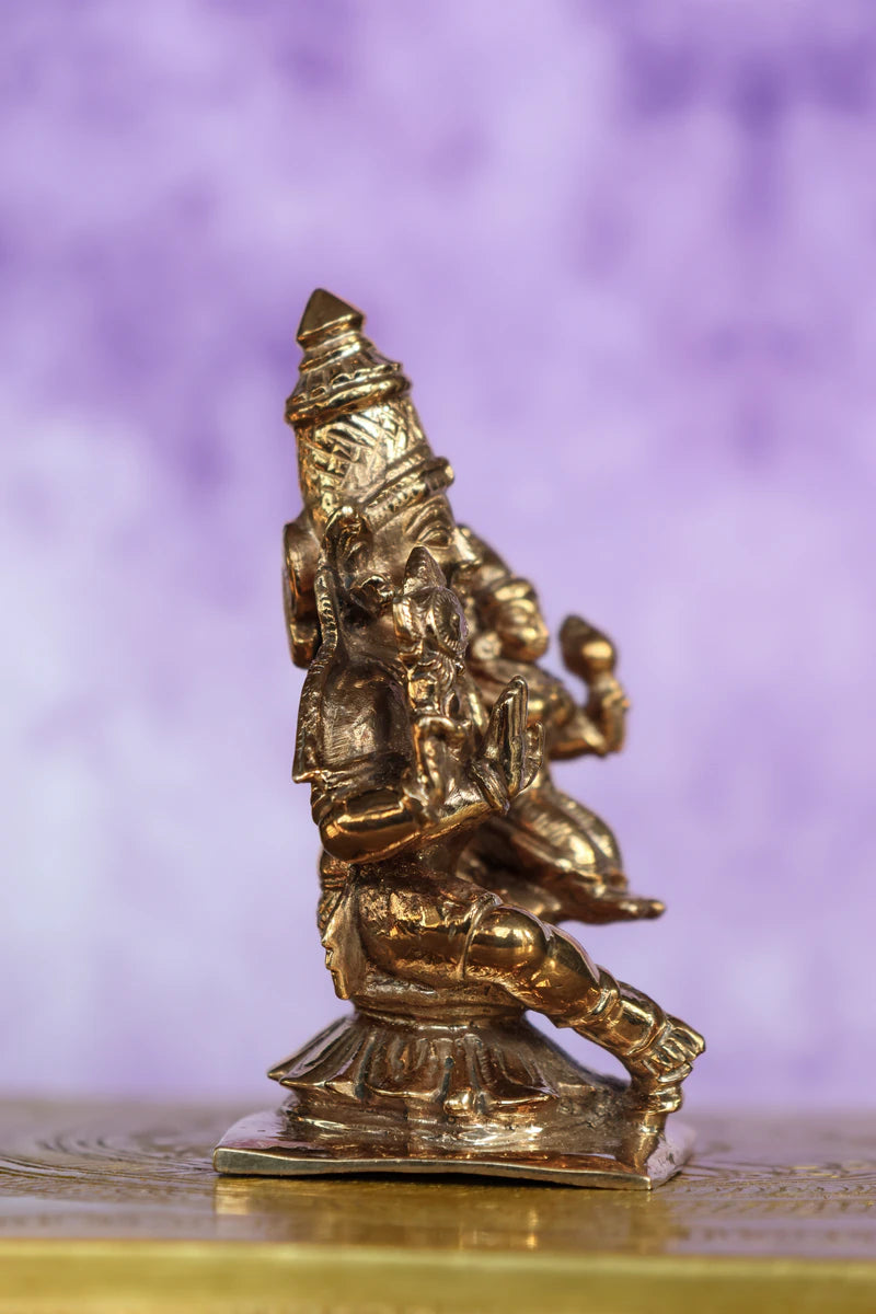 3″ Lakshmi Narayanan Idol | Handcrafted Panchaloha