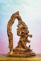 5″ Lord Ganesha Idol with Arch | Handcrafted Panchaloha
