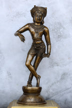 15″ Rishabadevar | Handcrafted Brass | Antique Brass Finish