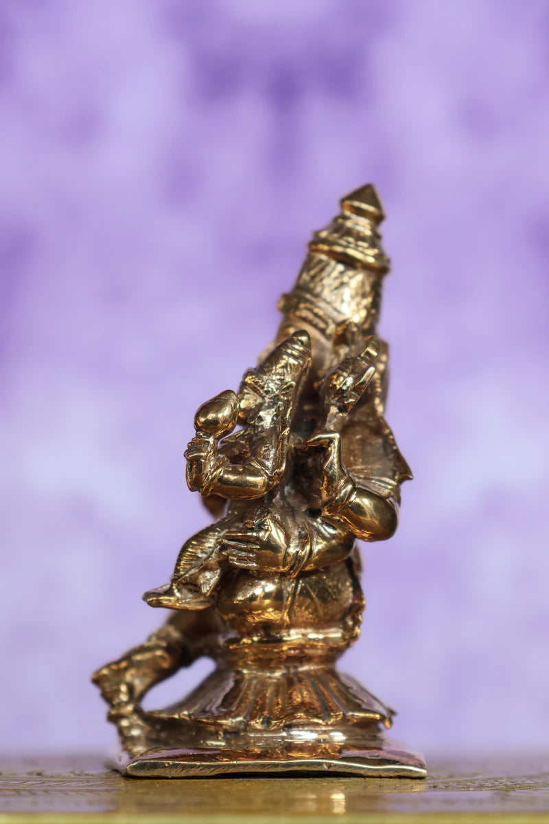 3″ Lakshmi Narayanan Idol | Handcrafted Panchaloha