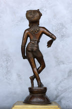 15″ Rishabadevar | Handcrafted Brass | Antique Brown Finish
