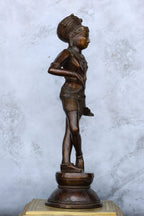 15″ Rishabadevar | Handcrafted Brass | Antique Brown Finish