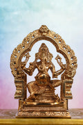 5″ Lord Ganesha Idol with Arch | Handcrafted Panchaloha