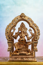 5″ Lord Ganesha Idol with Arch | Handcrafted Panchaloha