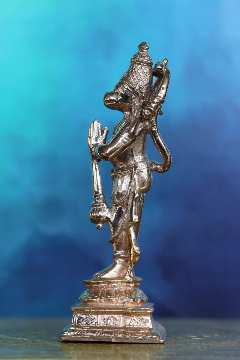 4″ Standing Hanuman in Anjali Mudra | Handcrafted Panchaloha