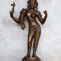 26.5″ Aarthanaresswar | Handcrafted Brass | Antique Brown Finish