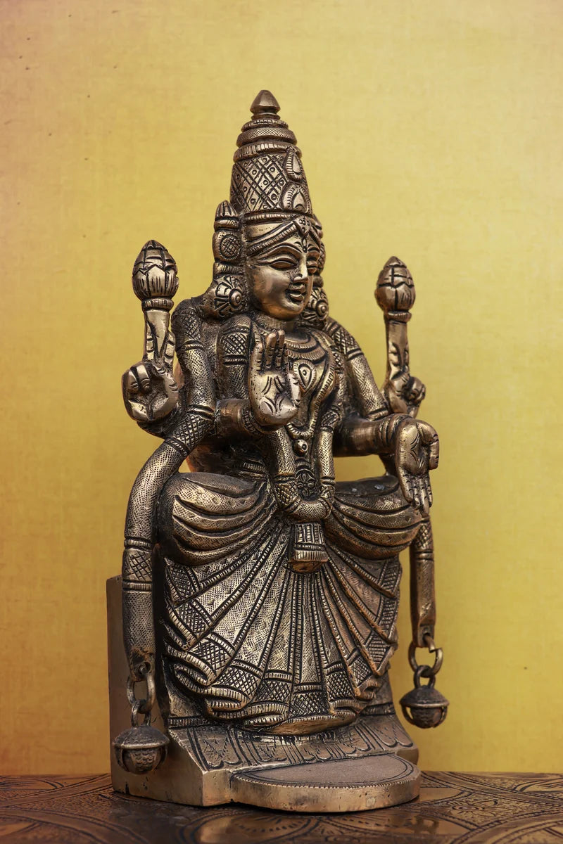 9″ Divine Padmavathi Devi | Handcrafted Brass
