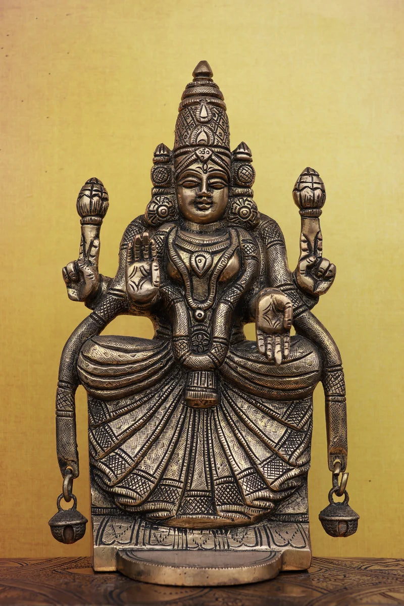 9″ Divine Padmavathi Devi | Handcrafted Brass