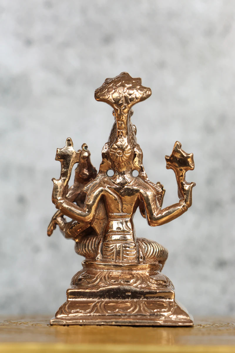3″ Lakshmi Hayagriva Idol | Handcrafted Panchaloha