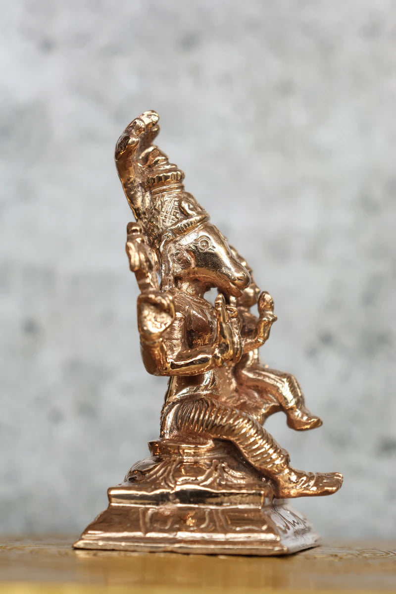 3″ Lakshmi Hayagriva Idol | Handcrafted Panchaloha