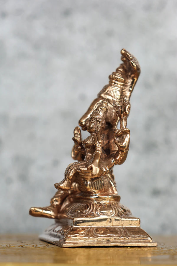 3″ Lakshmi Hayagriva Idol | Handcrafted Panchaloha dimensions