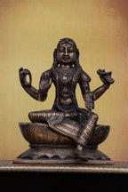 8″ Bala Tripura Sundari | Handcrafted Brass | Antique Brown Finish