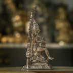 5″ Divine Saraswati with Arch | Handcrafted Panchaloha
