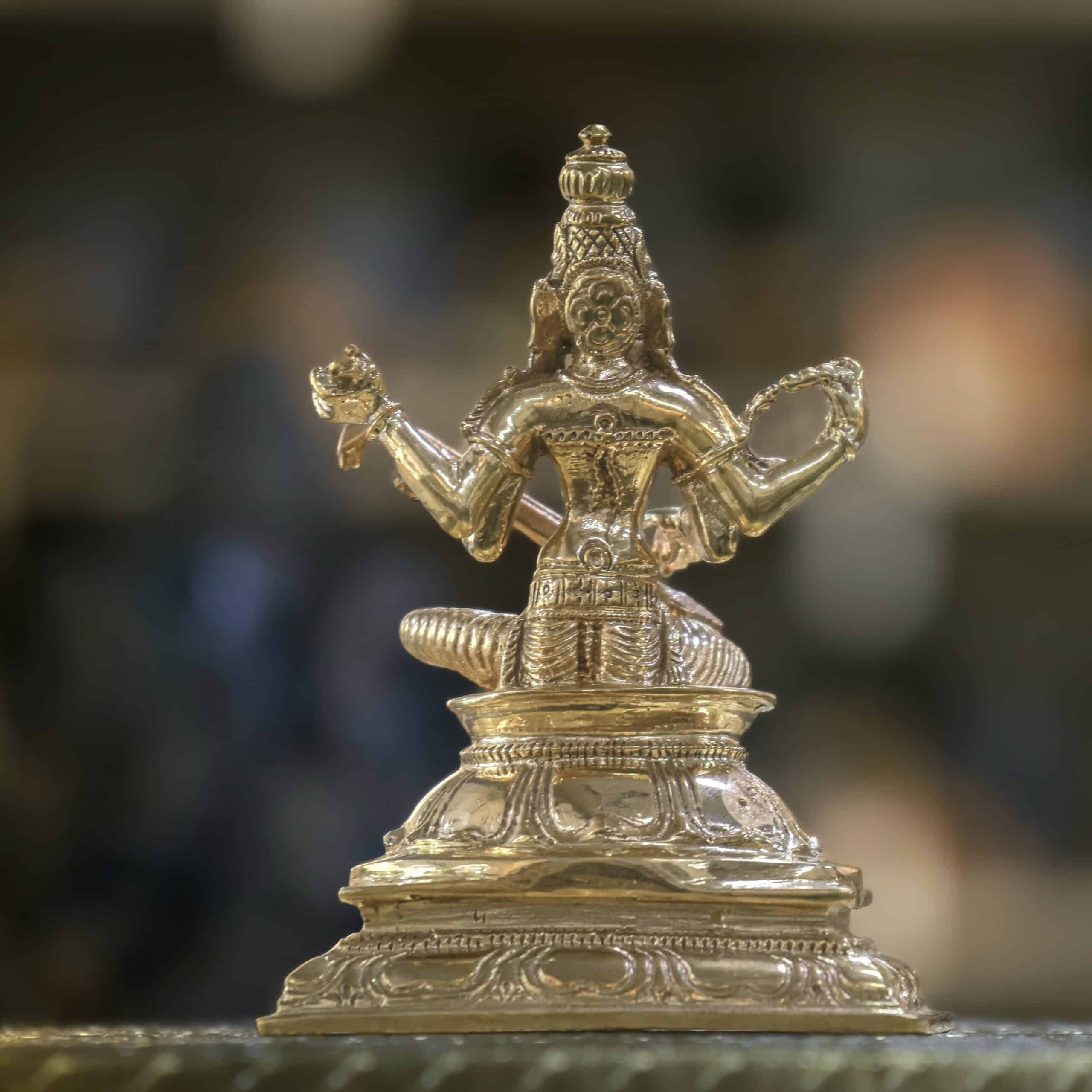 4″ Divine Saraswati | Handcrafted Panchaloha