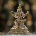 4″ Divine Saraswati | Handcrafted Panchaloha
