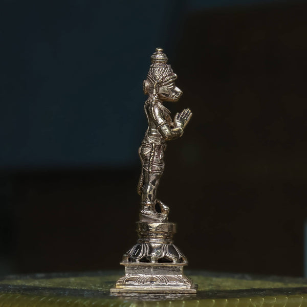 5.5″ Standing Hanuman in Anjali Mudra | Handcrafted Panchaloha dimensions