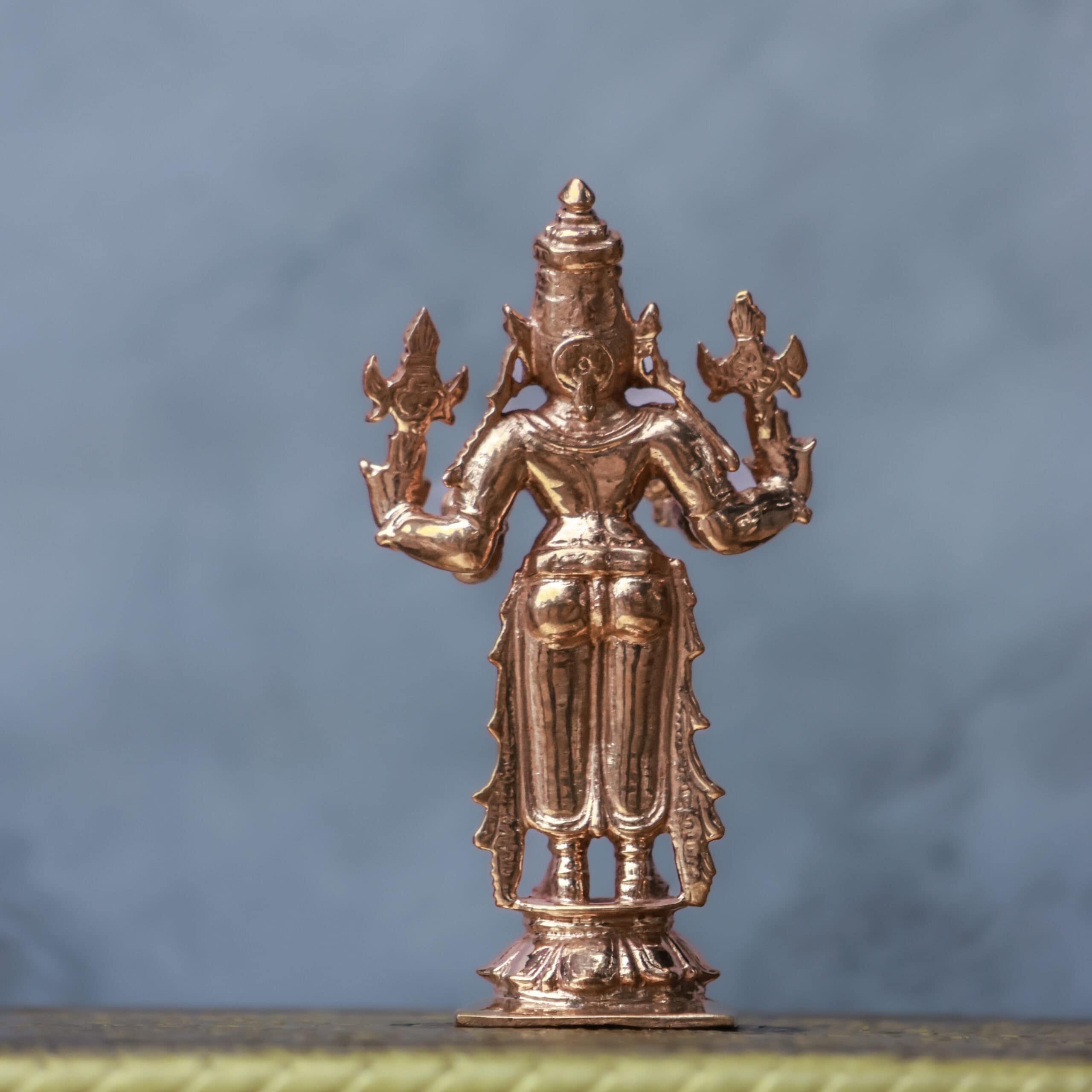 4″ Lord Dhanvantari Idol | Handcrafted Panchaloha