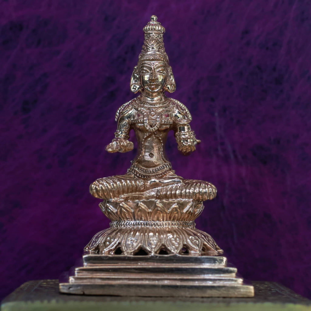 4″ Graceful Annapoorani Idol | Handcrafted Panchaloha