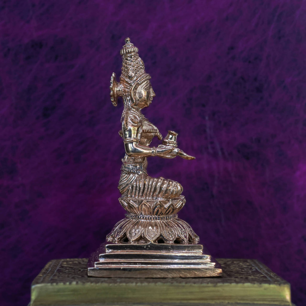 4″ Graceful Annapoorani Idol | Handcrafted Panchaloha
