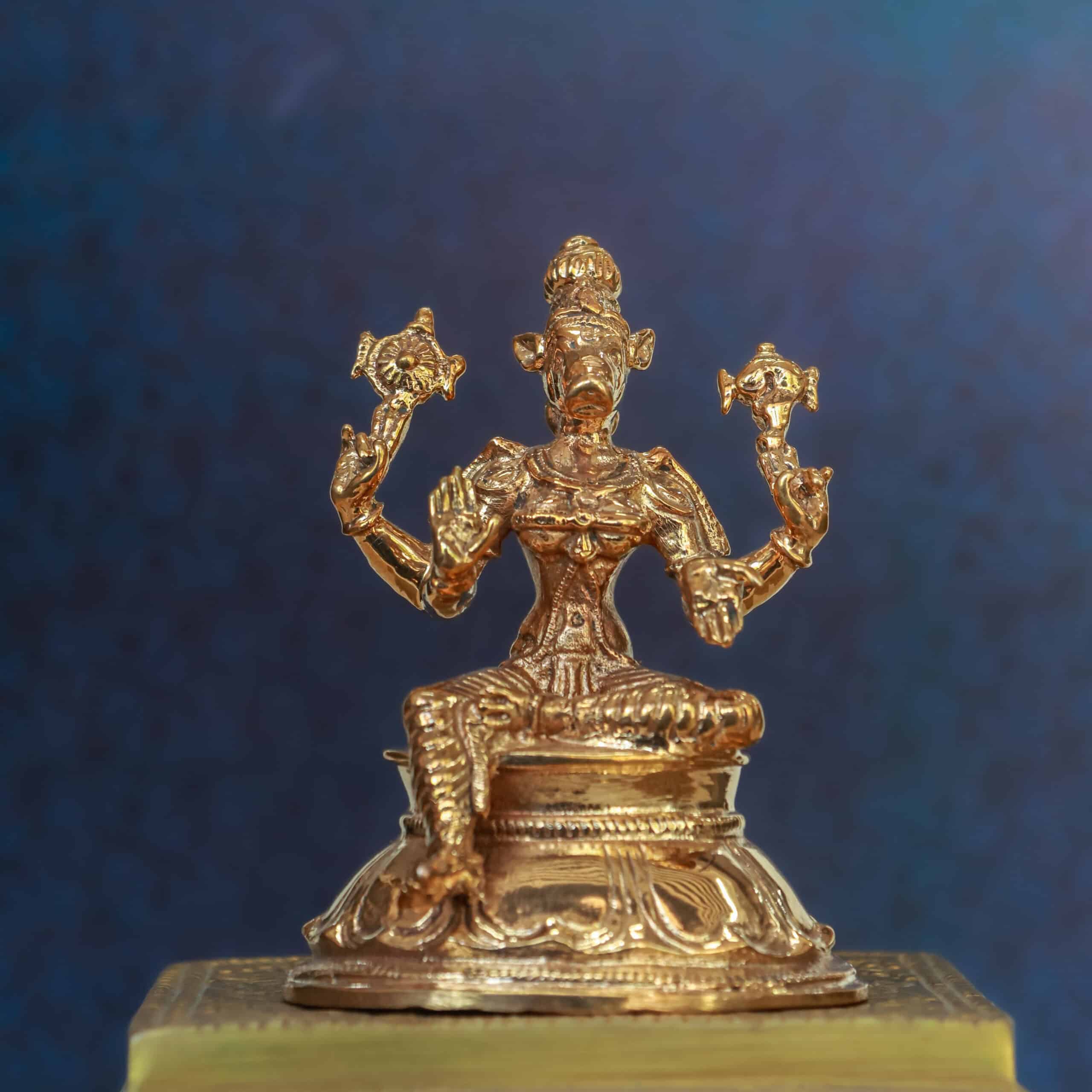 3.5″ Varahi Amman Idol | Handcrafted Panchaloha