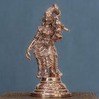 4″ Divine Andal with Parrot | Handcrafted Panchaloha