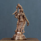 4″ Divine Andal with Parrot | Handcrafted Panchaloha